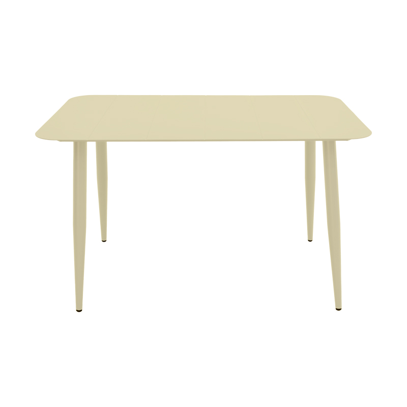 Τραπεζαρία Heven Vista pakoworld σετ 5τεμ σαμπανί αλουμίνιο 120x70x72εκ