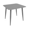 Dining set Heven Vista pakoworld set of 3 pieces anthracite aluminum 80x80x72cm