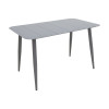 Dining set Heven Vista pakoworld set of 5 pieces anthracite aluminum 120x70x72cm