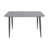 Dining set Heven Vista pakoworld set of 5 pieces anthracite aluminum 120x70x72cm