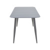 Dining set Heven Vista pakoworld set of 5 pieces anthracite aluminum 120x70x72cm