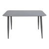 Dining set Heven Vista pakoworld set of 5 pieces anthracite aluminum 150x80x72cm