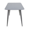 Dining set Heven Vista pakoworld set of 5 pieces anthracite aluminum 150x80x72cm