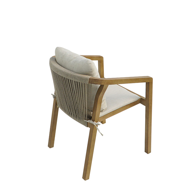 Τραπεζαρία Malibu pakoworld Σετ 7τεμ μασίφ ξύλο ακακίας 160x90x75εκ