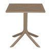 Dining table Groovy Zoi pakoworld 3 pcs cappuccino PP 60x60x76cm