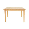Τραπεζαρία Dallan Country pakoworld 5τεμ σε φυσική απόχρωση rubberwood 120-150x80x74εκ