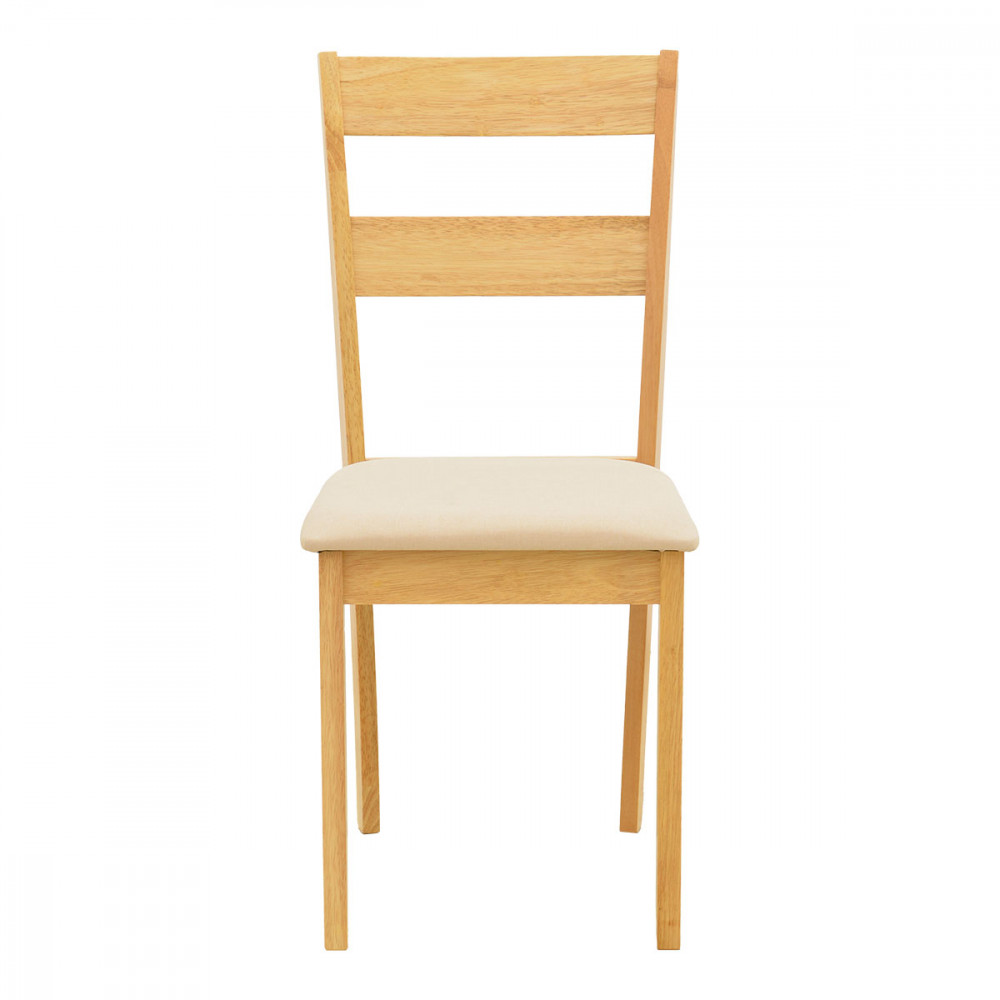 Τραπεζαρία Dallan Country pakoworld 7τεμ σε φυσική απόχρωση rubberwood 120-150x80x74εκ