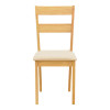 Τραπεζαρία Dallan Country pakoworld 7τεμ σε φυσική απόχρωση rubberwood 120-150x80x74εκ