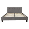 Bed with mattress Mago-Utopia Pakoworld PU grey 150x200cm