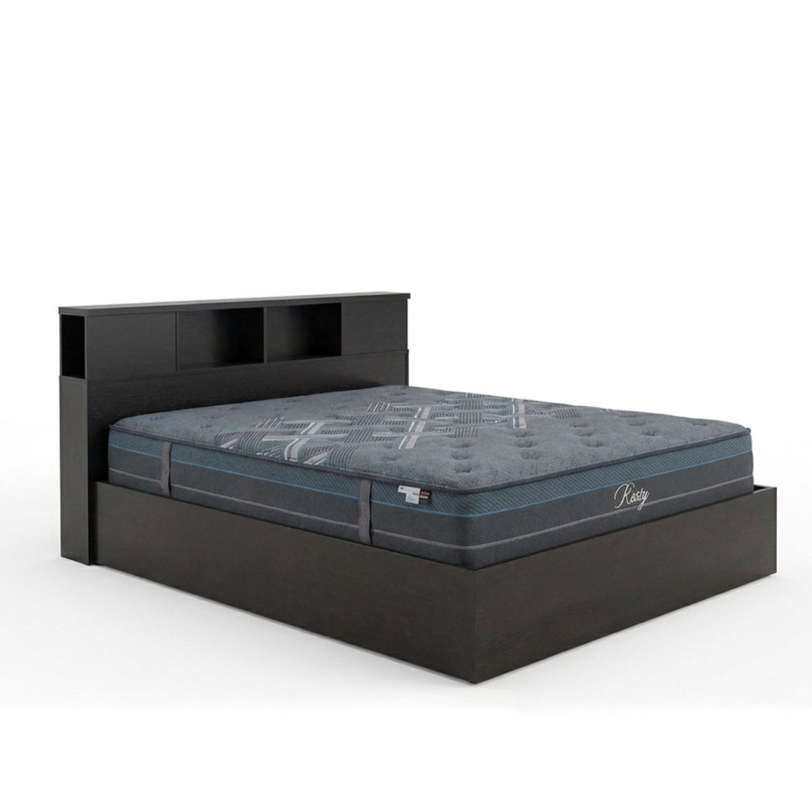 Κρεβάτι με στρώμα Olympus Resty pakoworld wenge 160x200εκ