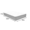 Κρεβάτι με στρώμα Athos Sleepy pakoworld wenge 160x200εκ