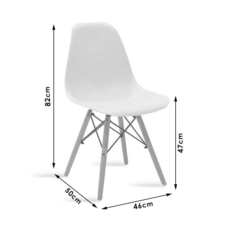 Dining room with Julita chairs grey and Antoro table glass with black metal Φ80x75cm set 5pcs