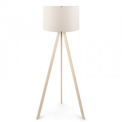Floor lamp PWL-1060 pakoworld Ε27 natural-cream D38x140cm