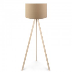 Floor lamp PWL-1060 pakoworld Ε27 natural-mocha D38x140cm