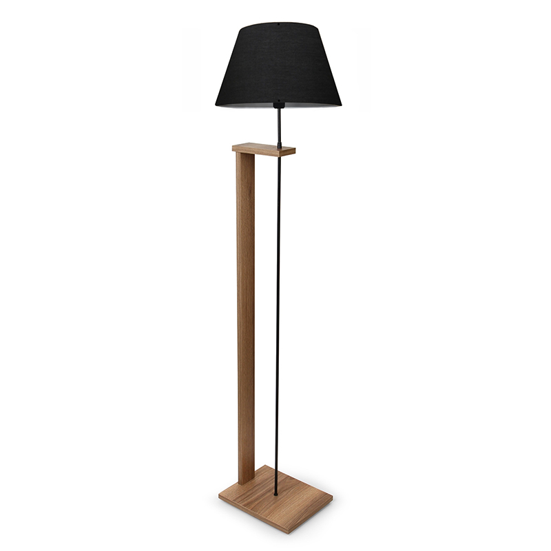 Floor lamp Lumino pakoworld E27 black-walnut D38x150cm Floor lamp Lumino pakoworld E27 black-walnut D38x150cm