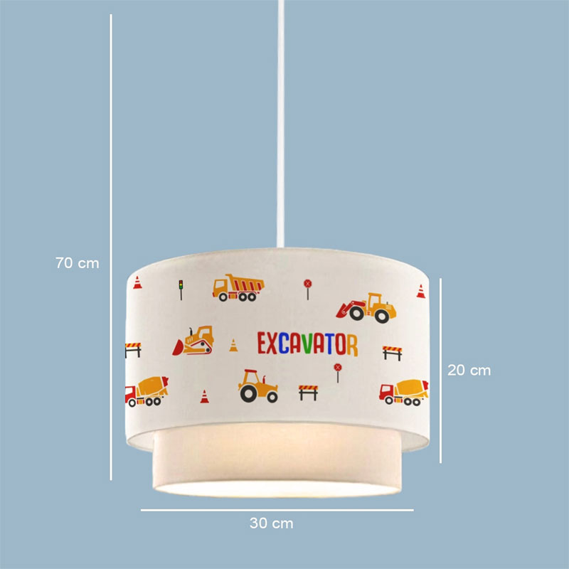 Παιδικό φωτιστικό οροφής Jannah pakoworld πολύχρωμο Φ30x70εκ