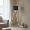 Floor lamp PWL-1060 pakoworld Ε27 natural-antharcite D38x140cm