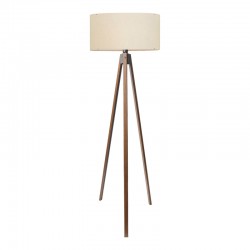 Floor lamp PWL-1059 pakoworld E27 in cream-walnut shade D38x140cm Floor lamp PWL-1059 pakoworld E27 in cream-walnut shade D38x140cm