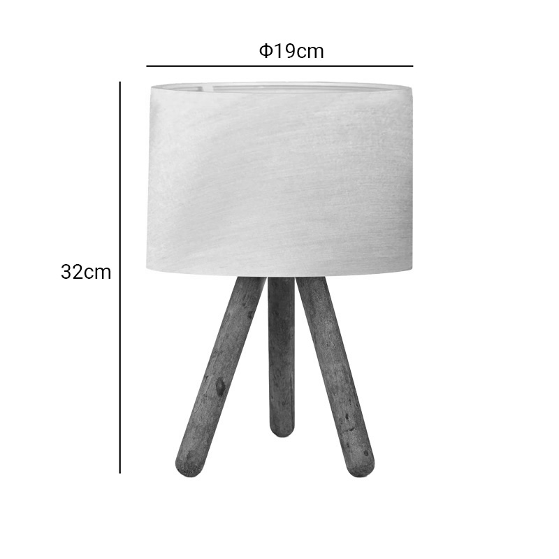 Table lamp PWL-1071 I pakoworld Ε27 beige-walnut D19x32cm Table lamp PWL-1071 I pakoworld Ε27 beige-walnut D19x32cm