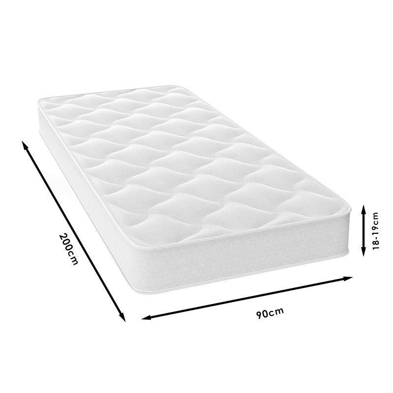 Mattress Fix Pad Chic Strom single sided 18-19cm 90x200cm Mattress Fix Pad Chic Strom single sided 18-19cm 90x200cm