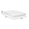 Mattress Fix Pad Chic Strom single sided 18-19cm 140x190cm