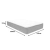 Στρώμα Sleepy pakoworld bonnel spring διπλής όψης 27cm 140x200εκ