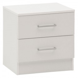 Κομοδίνο Elise pakoworld λευκό 45x34x47εκ Κομοδίνο Elise pakoworld λευκό 45x34x47εκ