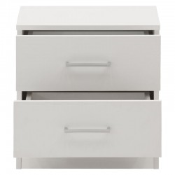 Κομοδίνο Elise pakoworld λευκό 45x34x47εκ Κομοδίνο Elise pakoworld λευκό 45x34x47εκ