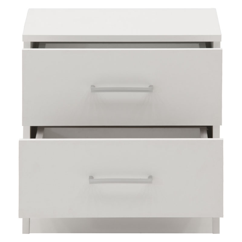 Κομοδίνο Elise pakoworld λευκό 45x34x47εκ Κομοδίνο Elise pakoworld λευκό 45x34x47εκ