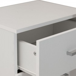Κομοδίνο Elise pakoworld λευκό 45x34x47εκ Κομοδίνο Elise pakoworld λευκό 45x34x47εκ