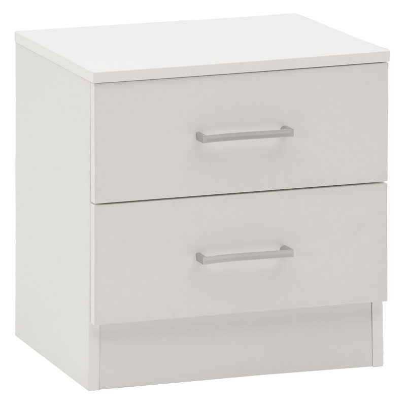 Κομοδίνο Elise pakoworld λευκό 45x34x47εκ Κομοδίνο Elise pakoworld λευκό 45x34x47εκ