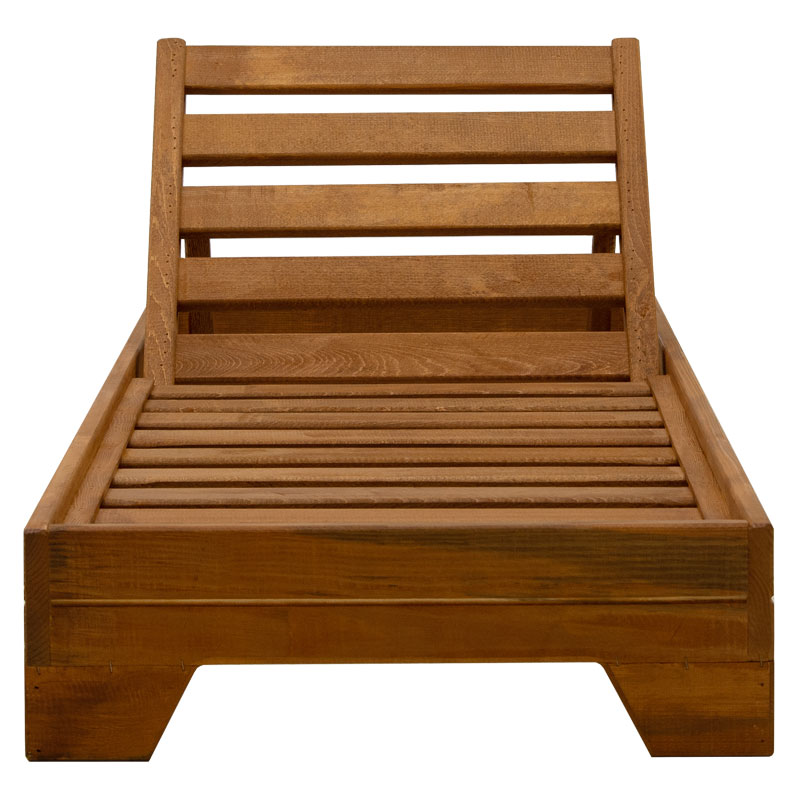 Sunbed Sadie pakoworld solid fir wood walnut Sunbed Sadie pakoworld solid fir wood walnut