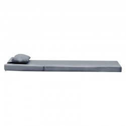 Lounger sunbed Sunset pakoworld fabric grey 65x185x10cm Lounger sunbed Sunset pakoworld fabric grey 65x185x10cm