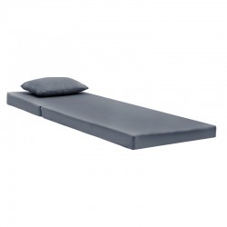 Lounger sunbed Sadie pakoworld fabric grey 65x185x15cm Lounger sunbed Sadie pakoworld fabric grey 65x185x15cm