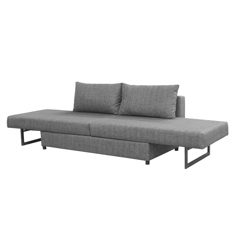 Polymorphic sofa-bed Defry pakoworld fabric grey 230x165x72cm Polymorphic sofa-bed Defry pakoworld fabric grey 230x165x72cm