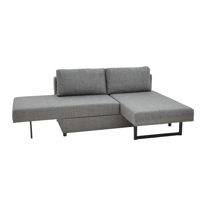 Polymorphic sofa-bed Defry pakoworld fabric grey 230x165x72cm Polymorphic sofa-bed Defry pakoworld fabric grey 230x165x72cm