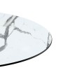 Table top Melody pakoworld HPL white marble Φ70cm, 12mm thick
