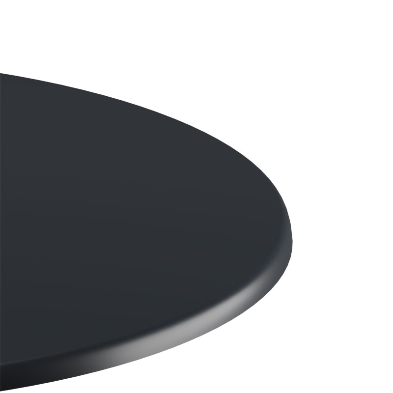 Table surface Scenic pakoworld Werzalit black D60cm πάχους 25mm Table surface Scenic pakoworld Werzalit black D60cm πάχους 25mm