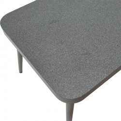 Table Ecco pakoworld aluminum anthracite-glass gray 160x90x75cm Table Ecco pakoworld aluminum anthracite-glass gray 160x90x75cm