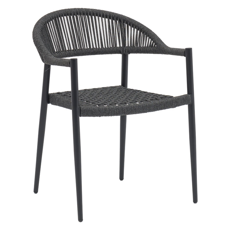 Armchair Freiburg pakoworld aluminum dark grey-PP grey Armchair Freiburg pakoworld aluminum dark grey-PP grey