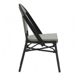 Chair Paris pakoworld aluminum black-textilene black and white Chair Paris pakoworld aluminum black-textilene black and white