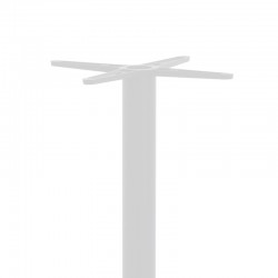 Table base bar Closet pakoworld metal white-black D40x108cm Table base bar Closet pakoworld metal white-black D40x108cm