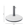 Cement white ubrella base pakoworld 35kg D50cm