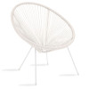 Acapulco armchair pakoworld metal-pe rattan in white shade 68.5x74.5x84cm