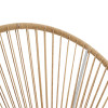 Acapulco armchair pakoworld metal in white-pe rattan in natural shade 68.5x74.5x84cm