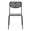 Καρέκλα Deraby pakoworld στοιβαζόμενη μαύρο μέταλλο 52.5x45.5x83εκ