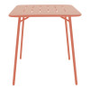 Τραπέζι Moraja pakoworld terracotta μέταλλο 70x70x73εκ