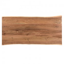 Slim table pakoworld acacia solid wood walnut-leg black 180x90x75.6cm Slim table pakoworld acacia solid wood walnut-leg black 180x90x75.6cm