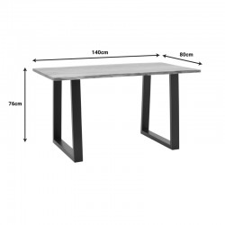 Avron pakoworld natural solid acacia wood table 140x80x76cm Avron pakoworld natural solid acacia wood table 140x80x76cm