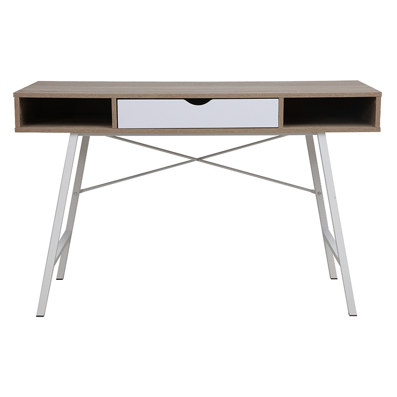 Work table Yamin pakoworld natural-white 120x48x76cm